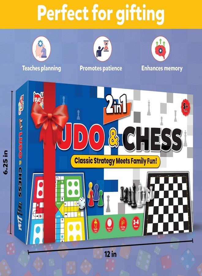 Little Berry 2 in 1 Ludo and Chess Board Game Set for Kids (Pack of 10) | 11”x11” Foldable Game Board with Pawns | Birthday Return Gifts for Kids Ages 6 7 8 9 10 11 12 | Gifting Set - Image 5