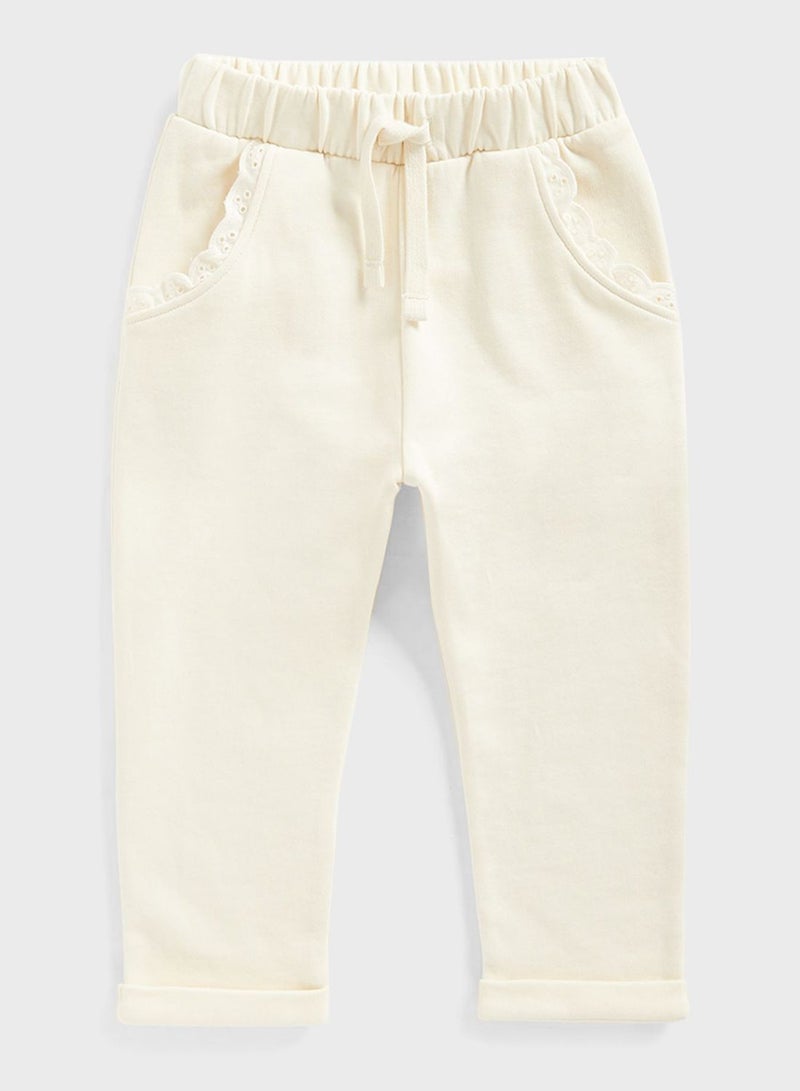 mothercare Kids Essential Broidery Frill Sweatpants  - Image 1