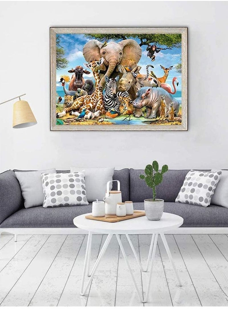 Y&D - Jigsaw Puzzles Animals World 1000 Piece for Adults Kids Wildlife Educational Intellectual Decompressing Toys and Fun Games Home Decoraction - Image 1