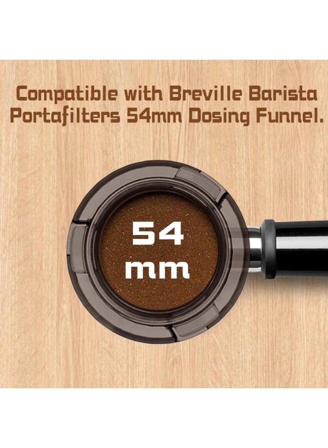 حلقة جرعة القهوة, 54mm جرعة القمع, ملحقات آلة الإسبريسو, الحكمة جرعة القمع, مناسبة لمقبضات القهوة الحكمة Breville Delonghi - Image 2