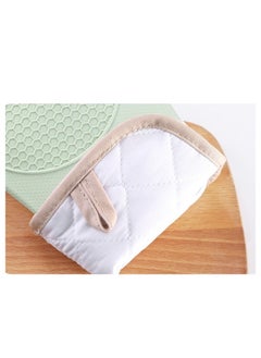 DUNISO Extra Long Silicone Oven Mitts and Pot Holders Set, Heat Resistant Mittens with Mini Gloves Hot Pads and Oil Brush , for Kitchen Baking Cooking  - Image 4