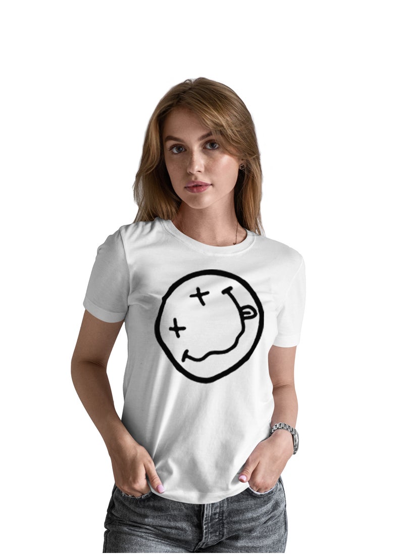 Generic - Fashion World Cotton T-shirt Printed with High-quality Smiley face - Image 1