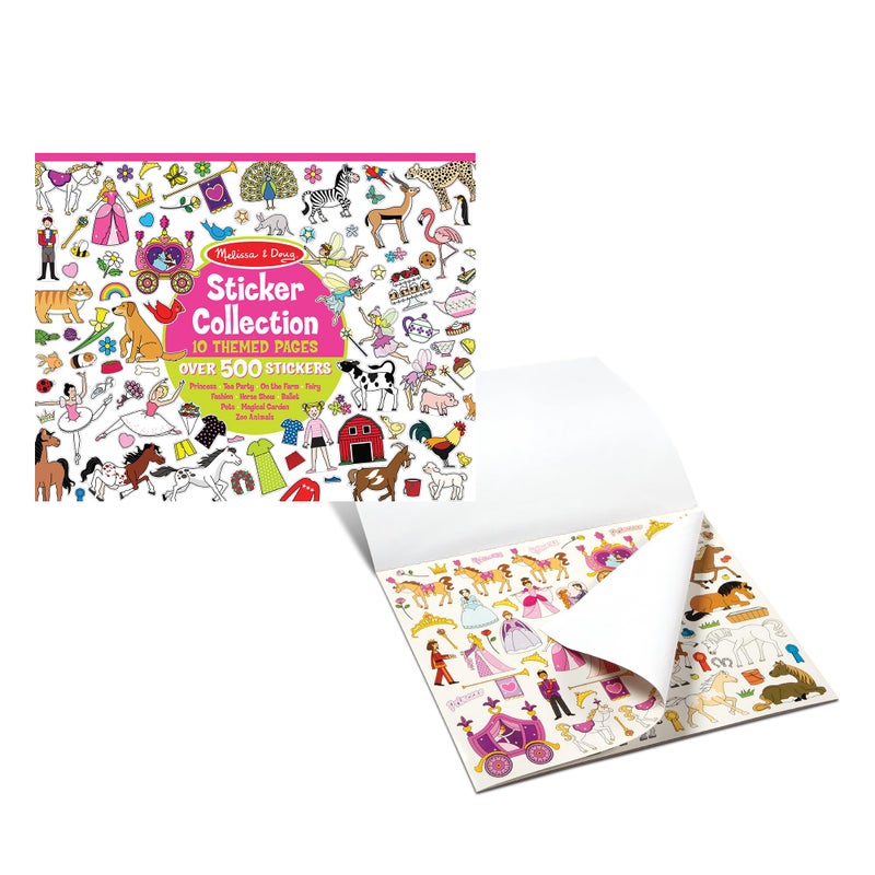 Melissa & Doug Sticker Collection Book: Princesses, Tea Party, Animals, and More - 500+ Stickers - FSC Certified - Image 4
