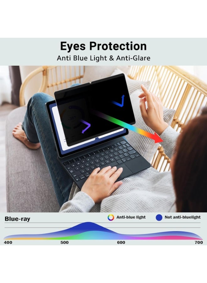 Privacy Screen Protector Compatible with Honor Pad 10 12.1 inch 2025, 360 Degree Fully Adhesive Frosted Anti Peeping Soft Film,Anti-Glare,Bubble Free - Image 5