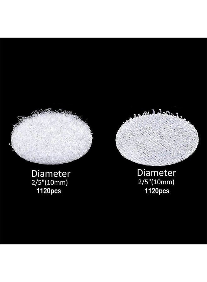 JIURUN Self Adhesive Dots, Strong Adhesive Sticky Back Coins Nylon Coins, Hook & Loop Dots with Waterproof Sticky Glue Coins Tapes, Very Suitable for Classroom, Office, Home 1 cm WER90 - Image 2