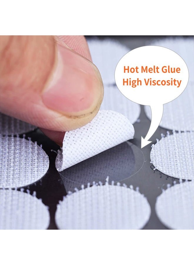 JIURUN Self Adhesive Dots, Strong Adhesive Sticky Back Coins Nylon Coins, Hook & Loop Dots with Waterproof Sticky Glue Coins Tapes, Very Suitable for Classroom, Office, Home 1 cm WER90 - Image 5