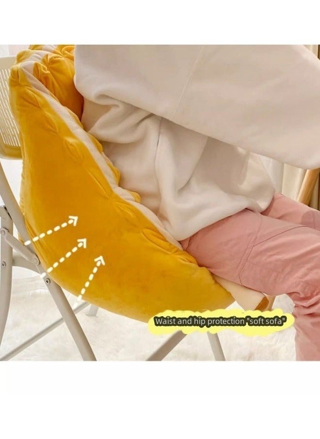 MLADEN - Lazy Sofa Soft Chair Floor Cushions,Cute Pillow Big Seat Pad,with Backrest Individual Base Can Be Extracted Thickened And Widened Comfortable Lazy Sofa Suitable For All Kinds Of Chairs(Smile Shape) - Image 1