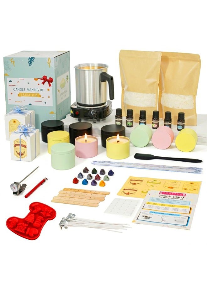 Aroparc Candle Making Kit – All-in-One DIY Candle Making Supplies with Heating Plate, Wax, Wicks, Fragrance Oils & Tools – Perfect for Beginners & Advanced Crafters - Image 1
