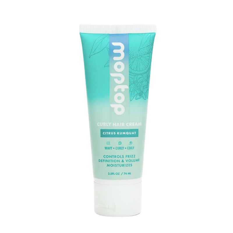MopTop Curl Cream - Moisturizing Curl Activator for Frizz Control & Volume, Curl Styling Cream for Wavy, Curly & Coily Hair, Made with Junk-Free Natural Ingredients (Citrus Kumquat Fragrance, 2.5oz) - Image 1