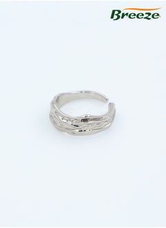 Breeze Retro style ring irregular texture hand jewelry high-end fashion personality ring  - Image 1