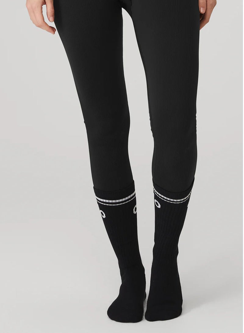 alo 3pcs long socks men's and women's cotton socks sports and leisure - Image 3