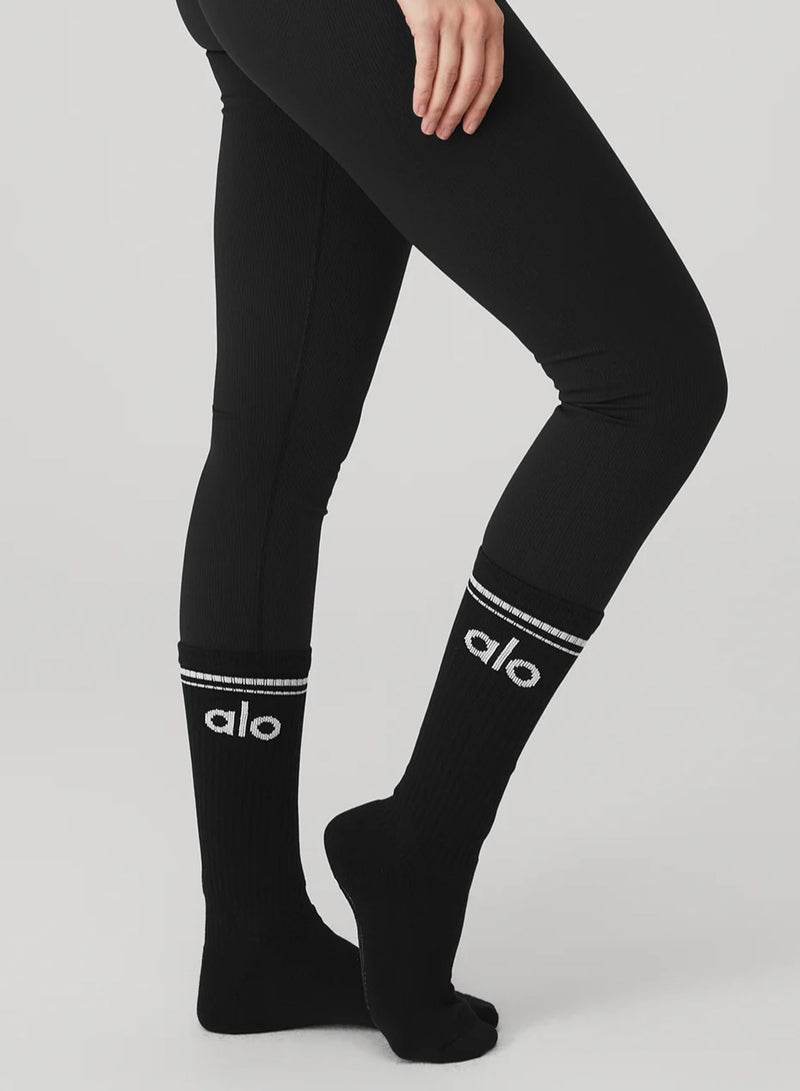 alo 3pcs long socks men's and women's cotton socks sports and leisure - Image 2