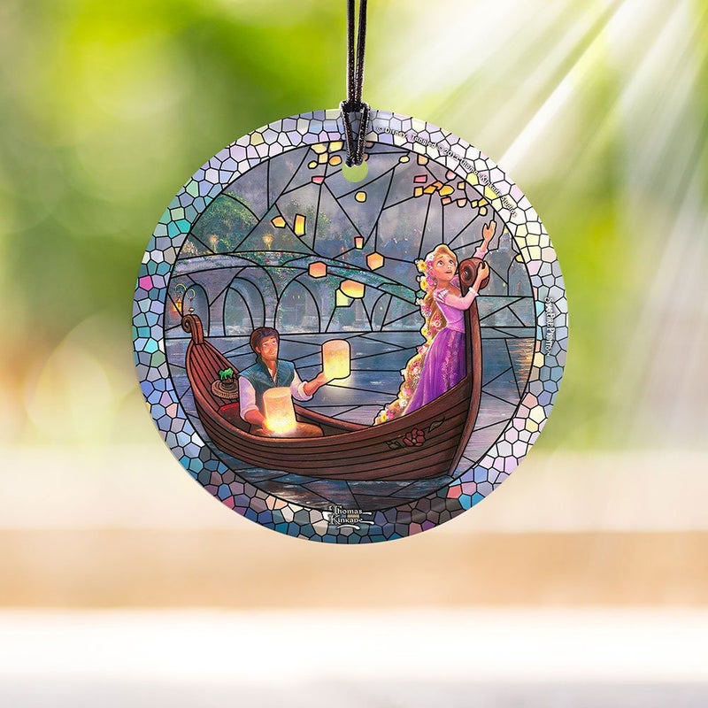 Trend Setters Disney â€“ Tangled â€“ Rapunzel â€“ Stained Glass Effect â€“ 3.5â€ Starfire Prints Hanging Glass Print Accessory â€“ Light Catching Hanging Accessory â€“ Ideal for Gifting and Collecting - Image 2