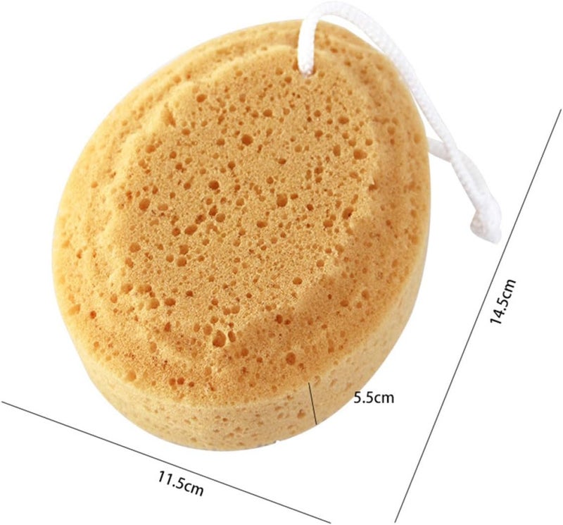 5pcs Honeycomb Bath Sponge Exfoliating Shower Ball for Sensitive Skin Oval Soft Bath Pouf Body Cleansing Sponge for Women - Image 2