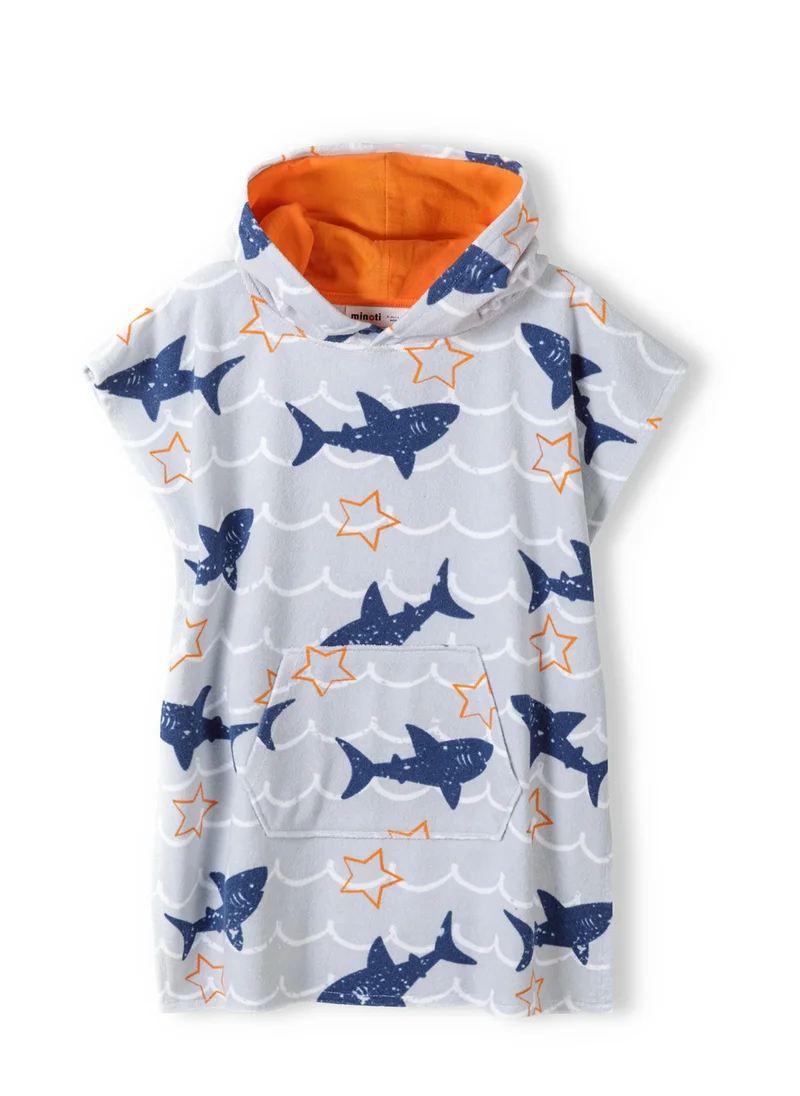 MINOTI Kids Hooded Towelling Beach Coverup