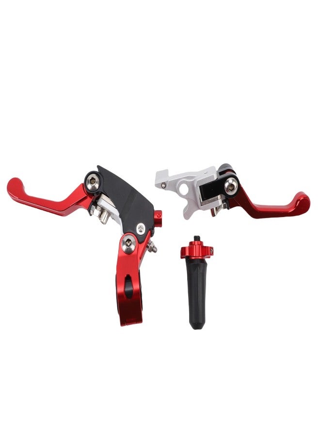 Folding Clutch Brake Lever Universal 21mm Motorcycle Brake Clutch Handle Levers Replacement for CRF YZF CQR ATVs Dirt Bikes Mini Bikes Red - Image 1