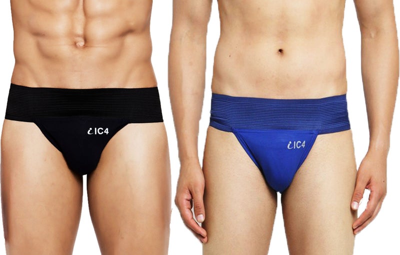 IC4 Store Men's Gym Supporter Combo Pack - Black and Blue - Image 1