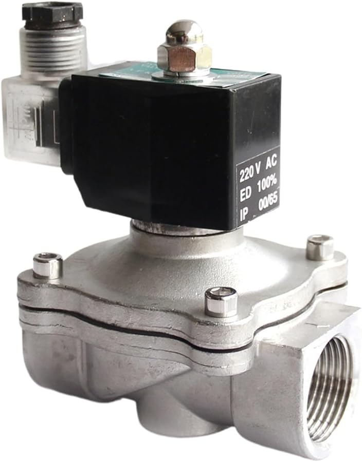 3 4 Inch 120V AC Stainless Steel Solenoid Valve Normally Closed High Temperature Water - Image 3