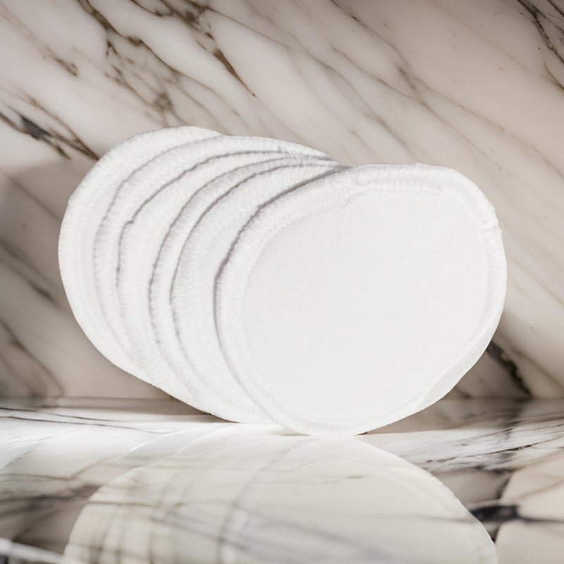 Washable Breast Pads: natural cotton (12 pieces) healthy and safe for your sensitive skin 3 layers leak proof - Image 4