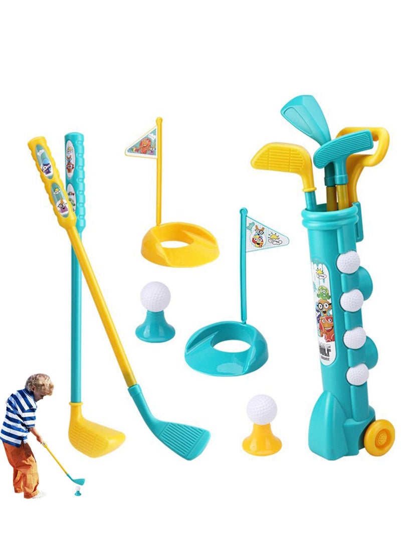 KASTWAVE Kids Golf Club Set - Toddler Golf Ball Game Play Set Sports Toys Gift for Boys Girls 2 3 4 5 6 Year Old - Image 1