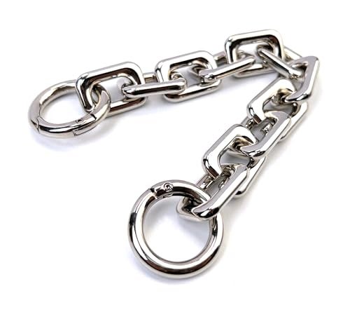 VersaKits Heavy Chunky Link Chain Strap Purse Handbag Top Handle Shoulder Straps Accessories Decoration Chain Strap Extender Charms Replacement(8.26'' Silver) - Image 1