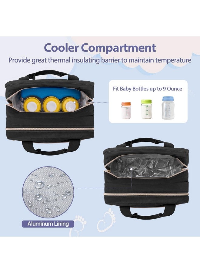 داميرو حقيبة مضخة الثدي القابلة للارتداء من داميرو متوافقة مع مضخات الثدي إلفي وويلو ومومكوزي، وحقيبة حمل لمضخات الثدي القابلة للارتداء بدون استخدام اليدين، وأجزاء المضخة والمزيد، باللون الأسود - Image 2