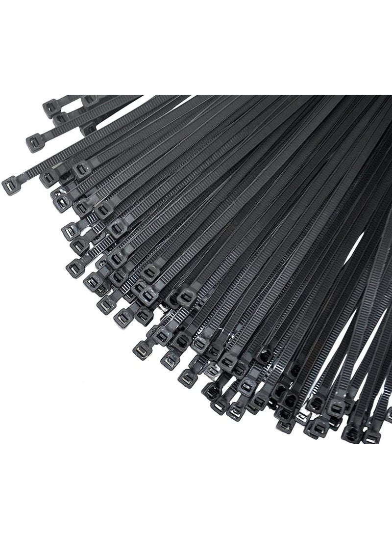 BirdFlee Birdflee Cable Tie 300 Mmx 48 Mm_Black set of 100 Pcs Wire Zip Cable Lock Strong And Durable Zip Locker  - Image 2