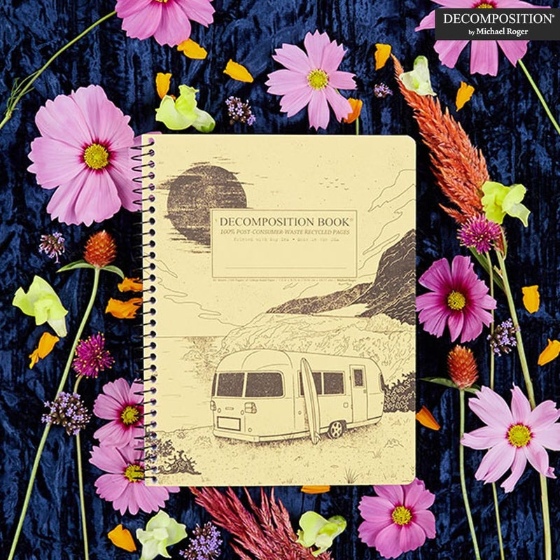 Decomposition Big Sur College Ruled Spiral Notebook - 9.75 x 7.5 Journal with 160 Lined Pages - 100% Recycled Paper - Notebooks for School Supplies, Home & Office - Made in USA - Image 2