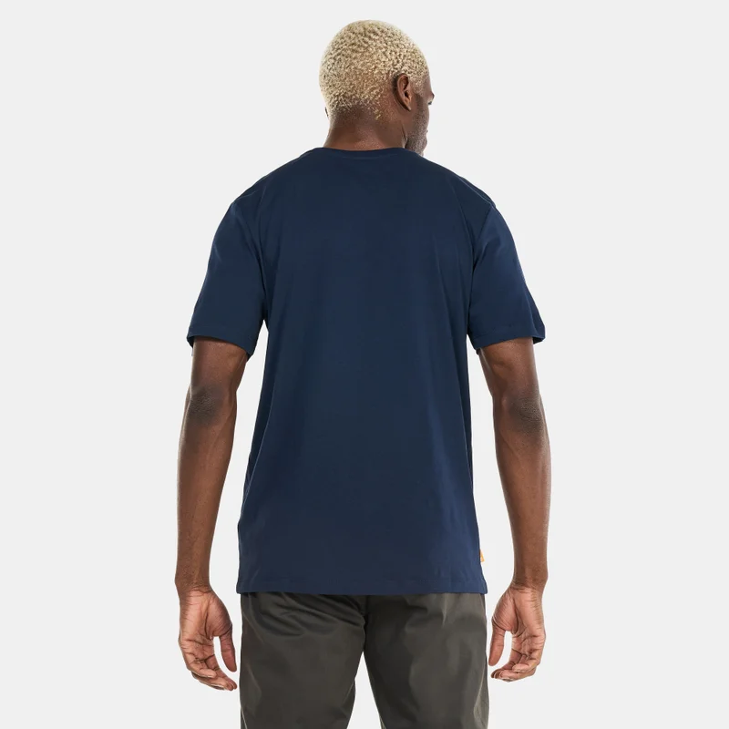 Timberland Men's Small Logo Print Logo T-Shirt