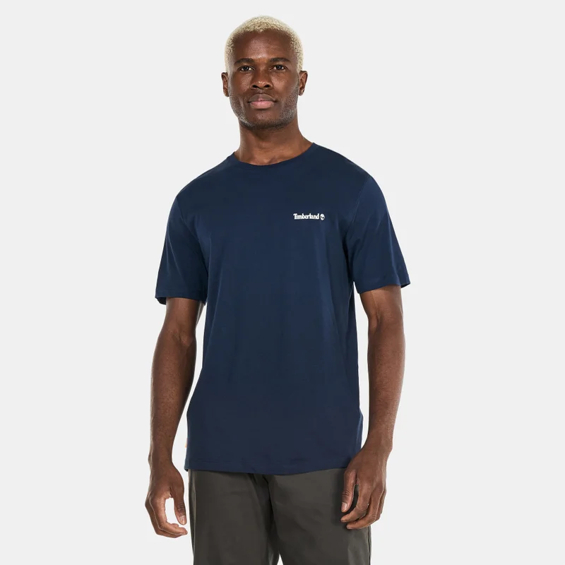Timberland Men's Small Logo Print Logo T-Shirt