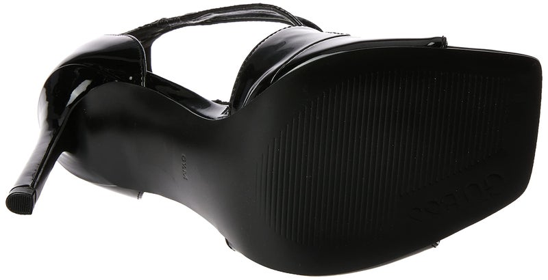 Guess Women's Sella Heeled Sandal, Black Patent, 8.5 - Image 5