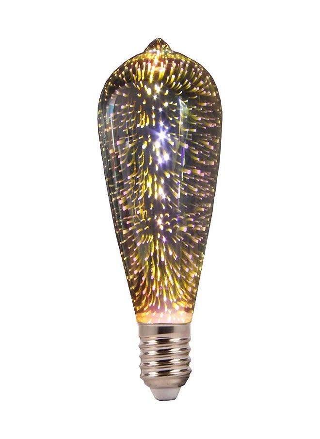 ماركة غير محددة مصابيح ملونة ثلاثية الأبعاد LED على شكل ألعاب نارية، مصابيح Edison E27 عتيقة للتزيين في المنزل، مثالية للحفلات والأحداث الراقصة (قطعة واحدة)  - Image 1