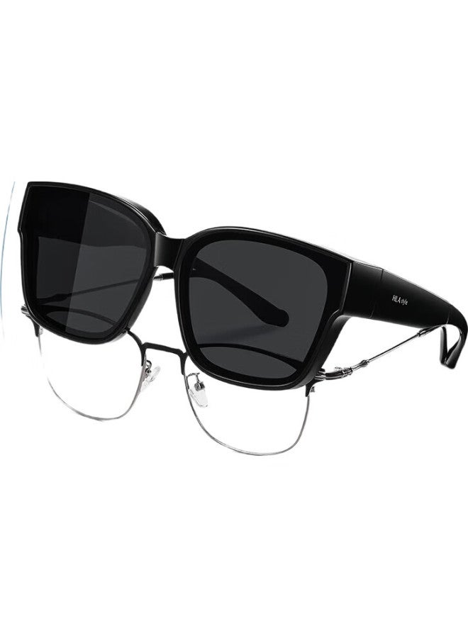 HLA Foldable Polarized Sunglasses, Unisex Large Frame, Uv Protection, For Driving, Suitable For Myopia Glasses, 059 - Image 2