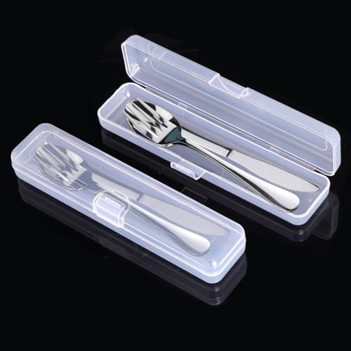 lengnoyp Travel Utensils With Case, Stainless Steel Reusable Portable Utensils Set With Case, Lengnoyp Travel Silverware Set - Image 3