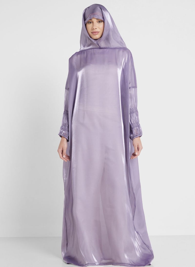 Shirred Sleeve Prayer Dress