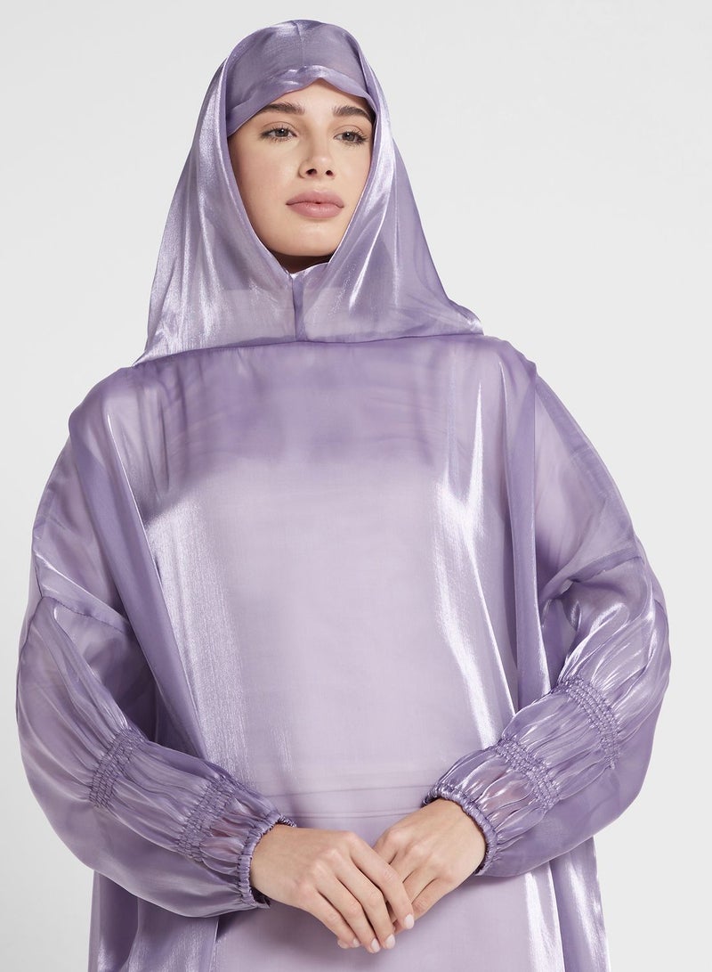 Shirred Sleeve Prayer Dress