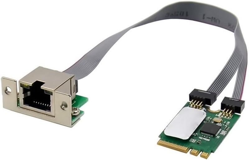2.5 جيجابت في الثانية بطاقة شبكة إيثرنت M.2 A+E Key 8125B محول PCI الصناعي - Image 2