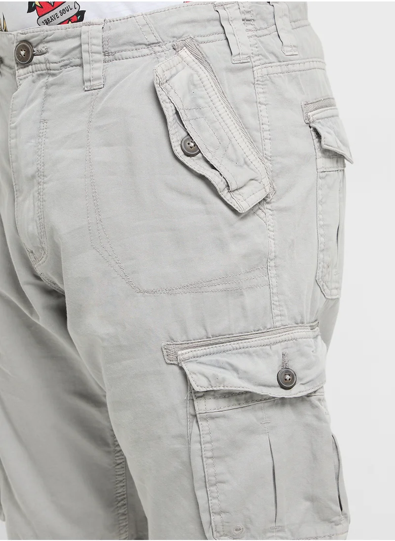 BRAVE SOUL Cargo Pocket Shorts
