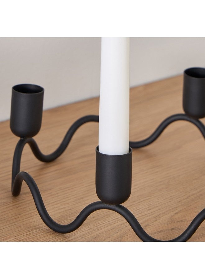 Home Box Calot Metal Multi Taper Candleholder 20 x 20 x 7 cm  - Image 2