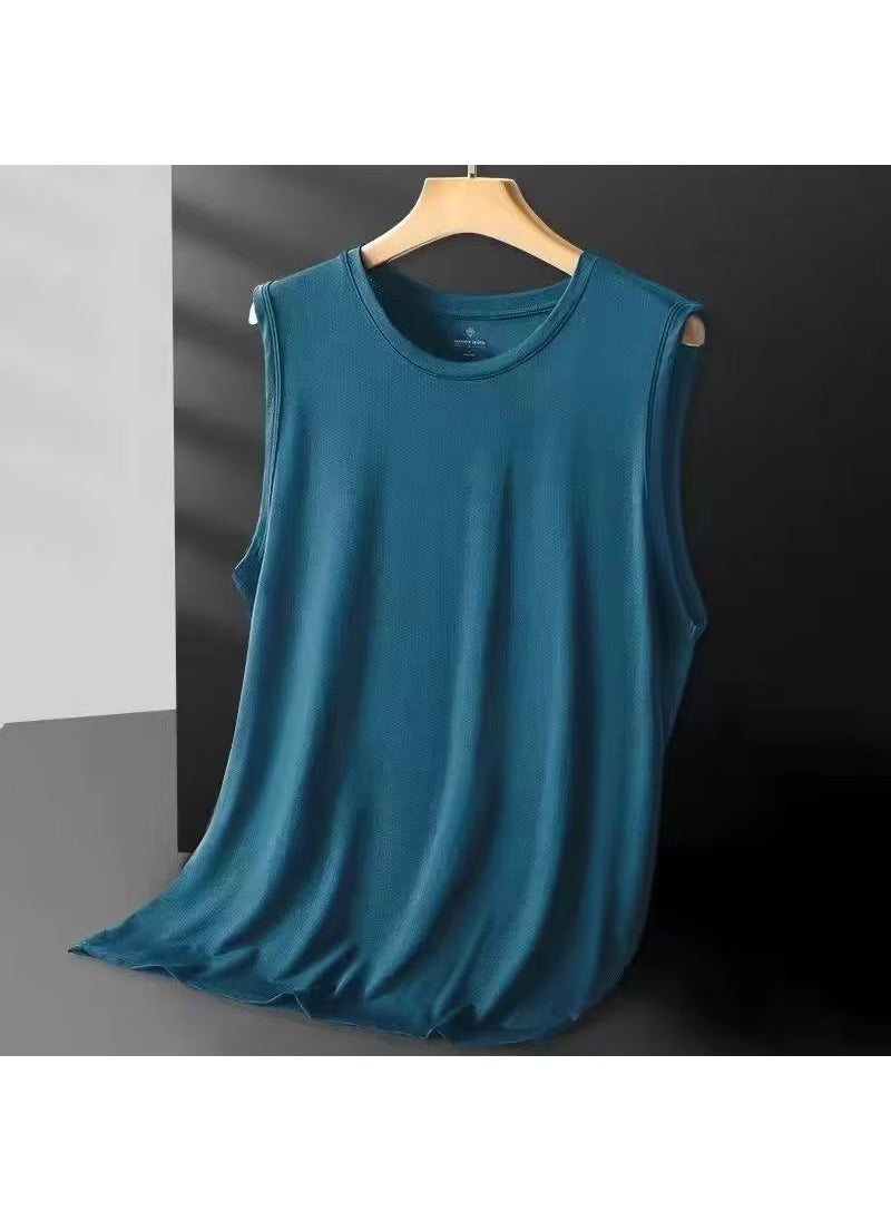 Generic - Mens Summer Mesh Vest Breathable Sleeveless T-Shirt fog blue] - Image 1