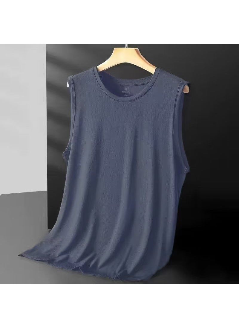 Generic - Mens Summer Mesh Vest Breathable Sleeveless T-Shirt fog blue] - Image 1