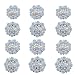 Towonder Berry Conchos with Screws Metal Flower Rhinestone Conchos Rhinestone Horse Saddle Western Bridle Pack of 12 - Image 2