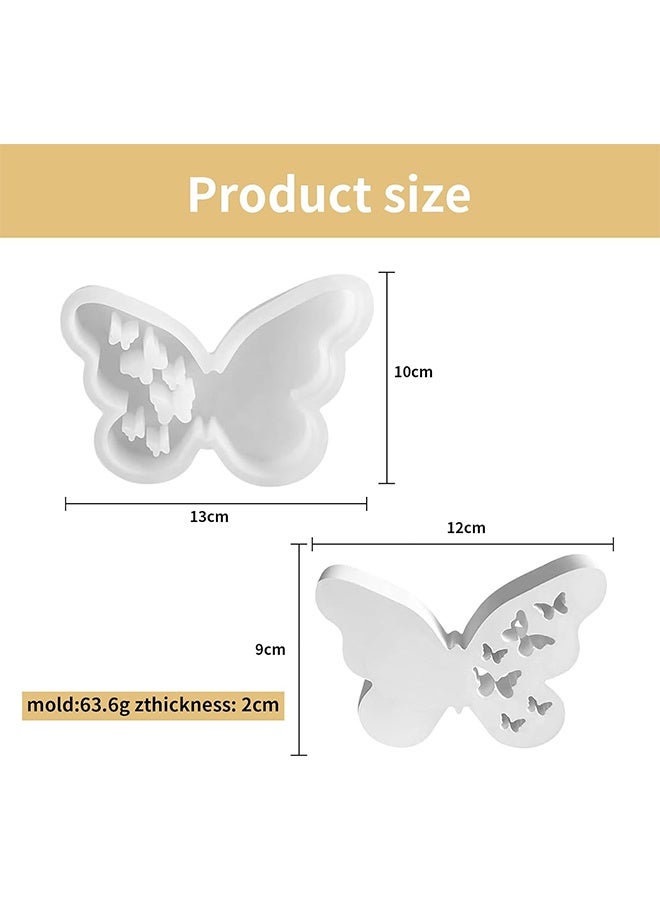 Quantum Silicone Butterfly Molds, Wax Melt & Chocolate Candy Baking Molds, for Candle Making & Handmade Soap - Image 2