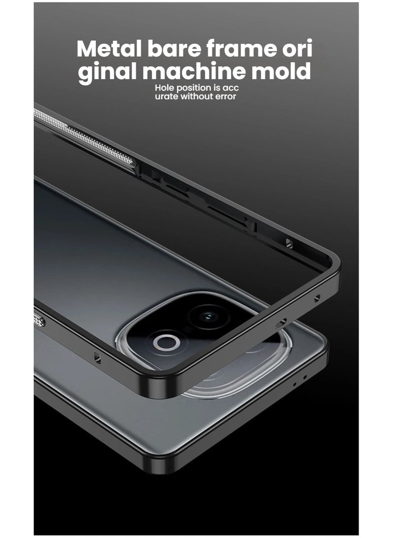 General - Case compatible with iQOO Z10 Turbo, rugged PC frame caseSlim and lightweight shockproof case for iQOO Z10 Turbo - Image 1