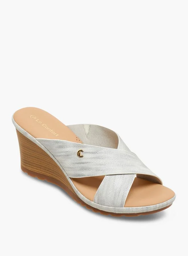 Le Confort Women Cross Strap Wedge Heel Sandals