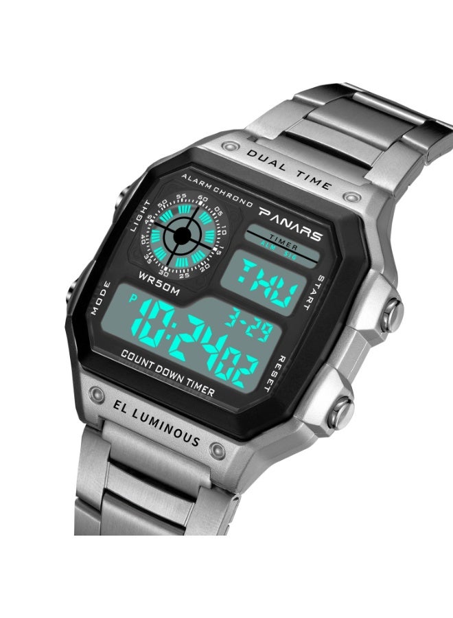 SYNOKE Men's watch boys watch waterproof multi-function sports electronic watch student watch sports watch  - Image 2