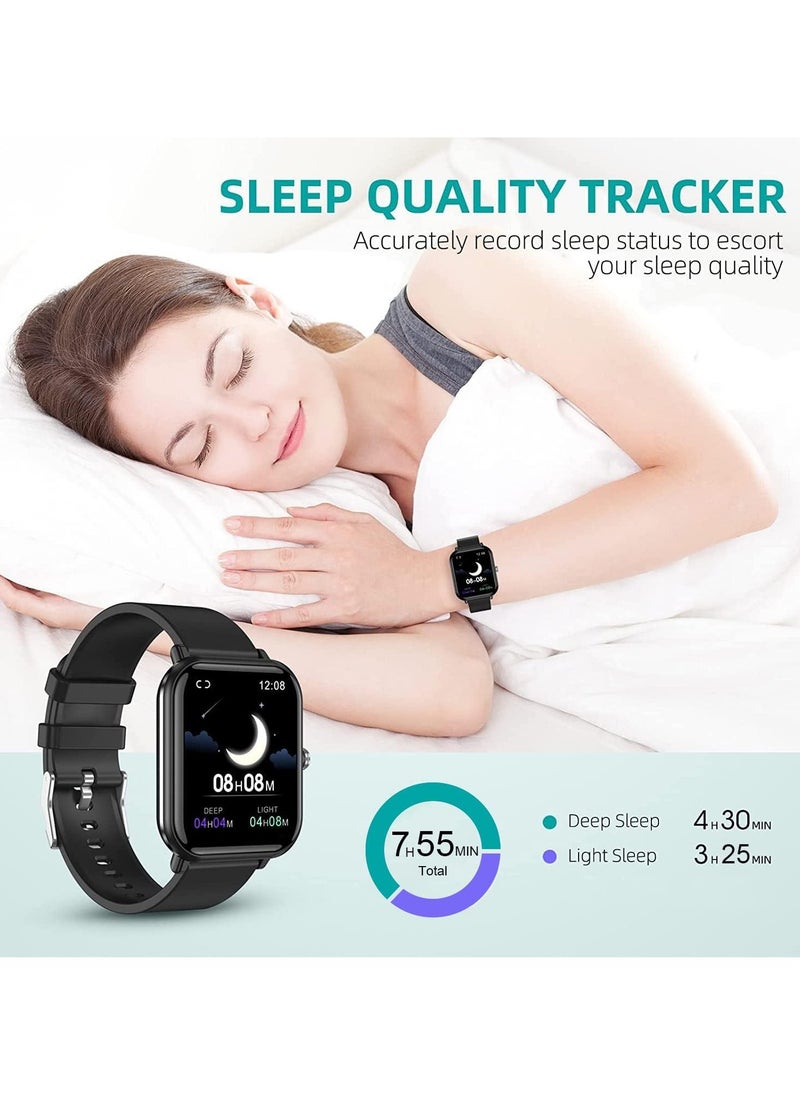Generic - Smart Watch, Fitness Tracker with 24 Sports Modes, 5ATM Waterproof for Swimming, Monitor Steps Calorie Counter, 1.7 Inch Touch Screen Smart Watch Fitness Watch for Android iPhone (Pink) - Image 1