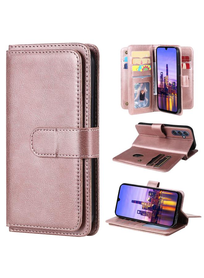 erorex Case For Samsung Galaxy A16 5G Multi-Function Wallet 10 Card Slots Leather Phone Case - Image 1