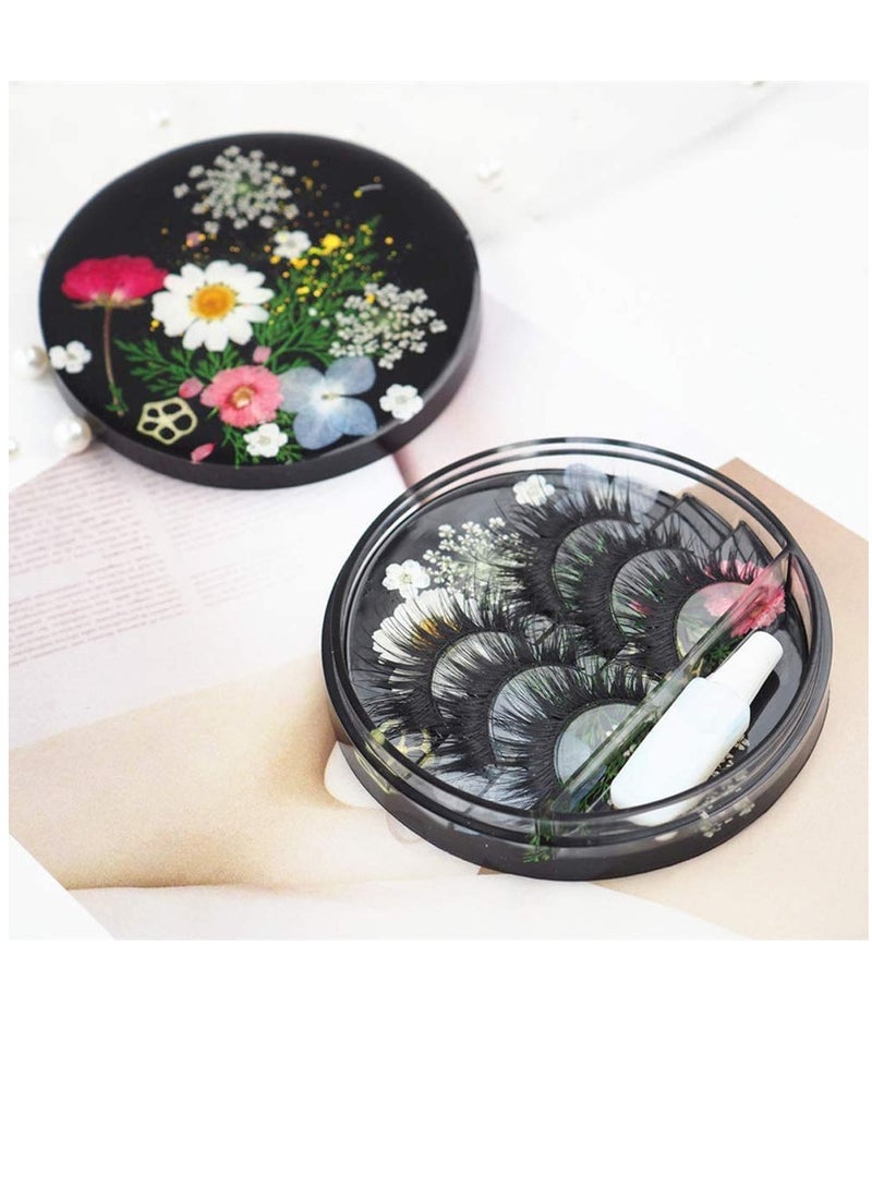 Eyelash Storage Case Resin Mould Set with Lid, Display Tray Epoxy Silicone Casting Moulds for Eyelash Collector Jewelry Holder and Cosmetic Care Container DIY Crafts Storage Box
