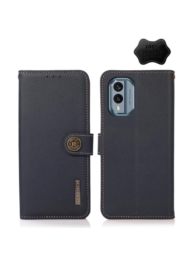 S-TOP Case For Nokia X30 5G KHAZNEH Custer Genuine Leather RFID Phone Case - Image 1